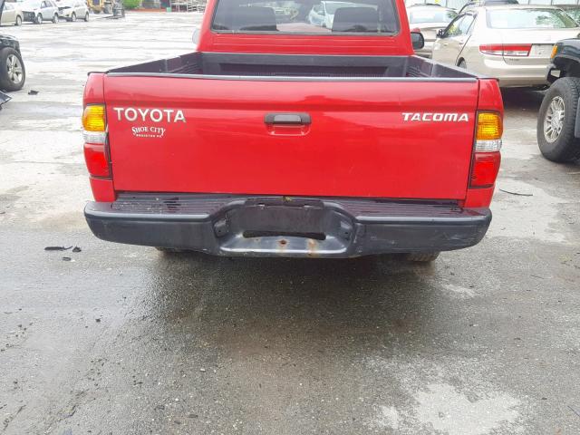 5TENL42N53Z252859 - 2003 TOYOTA TACOMA RED photo 6