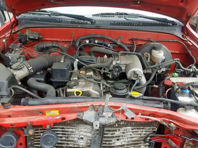 5TENL42N53Z252859 - 2003 TOYOTA TACOMA RED photo 7