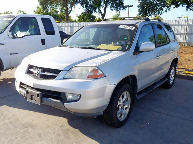 2HNYD18671H513906 - 2001 ACURA MDX TOURIN SILVER photo 2