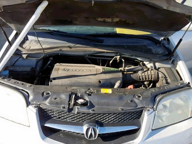 2HNYD18671H513906 - 2001 ACURA MDX TOURIN SILVER photo 7