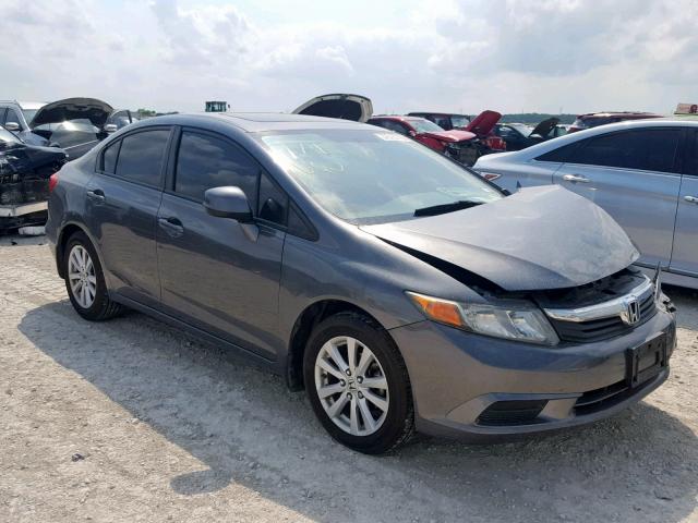 19XFB2F98CE028341 - 2012 HONDA CIVIC EXL GRAY photo 1