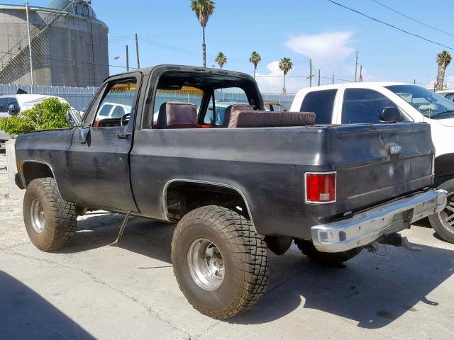 CKR189Z108728 - 1979 CHEVROLET BLAZER GRAY photo 3