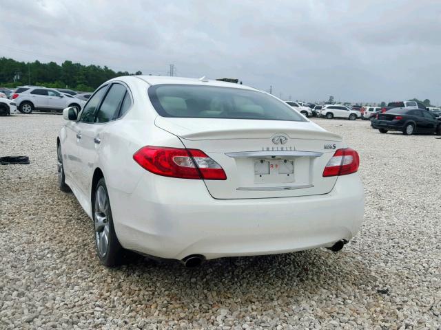 JN1AY1AP2BM520200 - 2011 INFINITI M56 WHITE photo 3