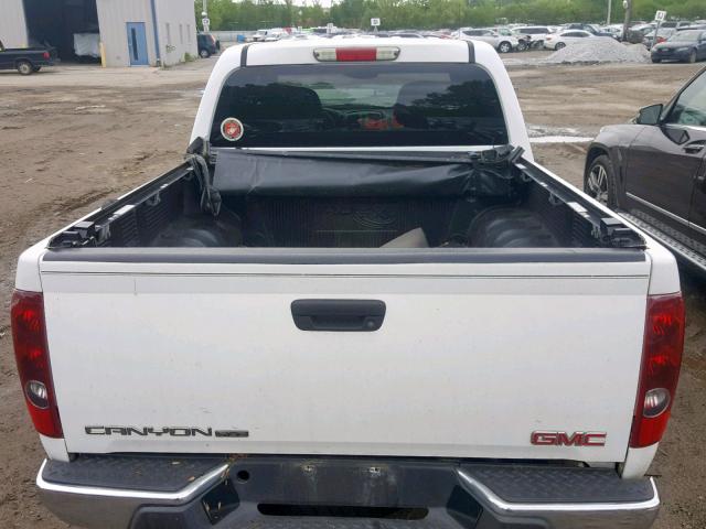 1GTDT136848128962 - 2004 GMC CANYON WHITE photo 9