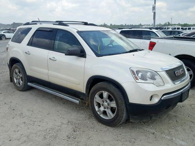 1GKKRPED0CJ250621 - 2012 GMC ACADIA SLE WHITE photo 1