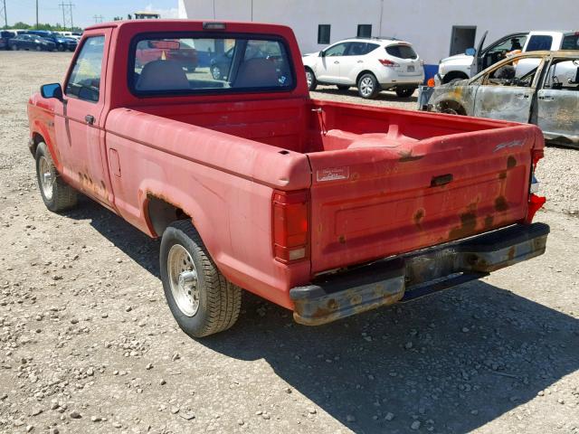 1FTCR10A1NUD42056 - 1992 FORD RANGER RED photo 3