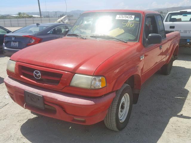 4F4YR46E92TM05477 - 2002 MAZDA B4000 CAB RED photo 2