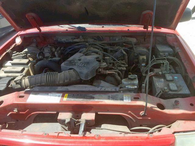 4F4YR46E92TM05477 - 2002 MAZDA B4000 CAB RED photo 7