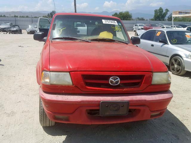 4F4YR46E92TM05477 - 2002 MAZDA B4000 CAB RED photo 9