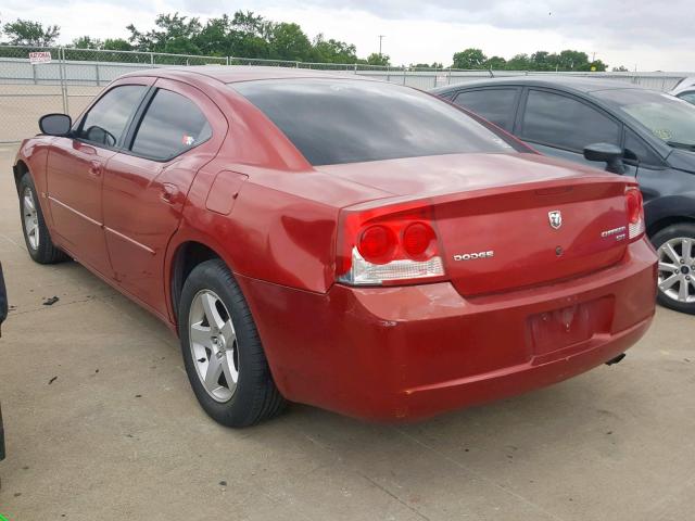 2B3CA3CV1AH216814 - 2010 DODGE CHARGER SX RED photo 3