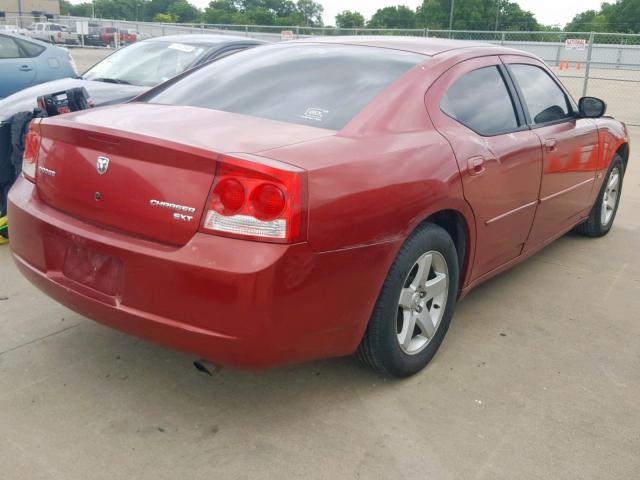 2B3CA3CV1AH216814 - 2010 DODGE CHARGER SX RED photo 4