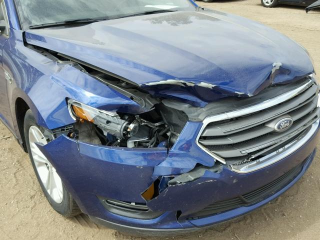 1FAHP2E81EG174186 - 2014 FORD TAURUS SEL BLUE photo 9