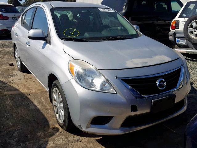 3N1CN7AP9CL896389 - 2012 NISSAN VERSA S GRAY photo 1