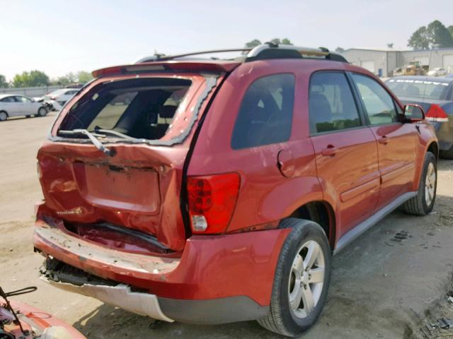 2CKDL63F366039413 - 2006 PONTIAC TORRENT MAROON photo 4