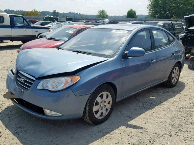 KMHDU46DX7U208067 - 2007 HYUNDAI ELANTRA GL BLUE photo 2