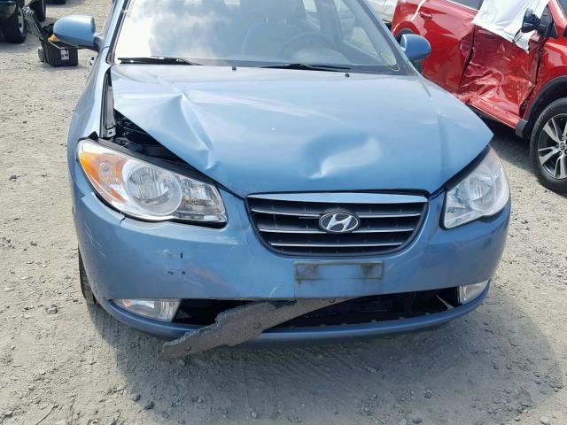 KMHDU46DX7U208067 - 2007 HYUNDAI ELANTRA GL BLUE photo 7