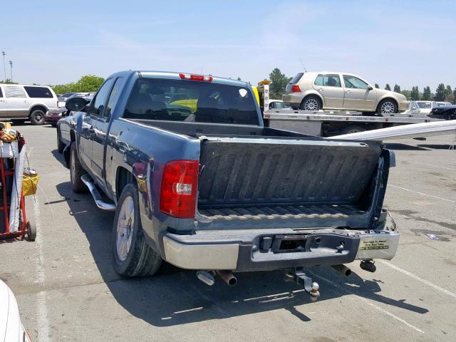 2GCEC19J571700481 - 2007 CHEVROLET SILVERADO BLUE photo 3