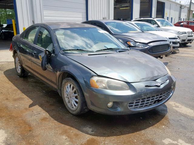 1C3EL56R22N291613 - 2002 CHRYSLER SEBRING LX BLUE photo 1