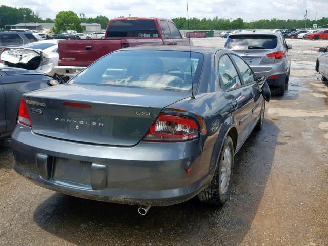 1C3EL56R22N291613 - 2002 CHRYSLER SEBRING LX BLUE photo 4