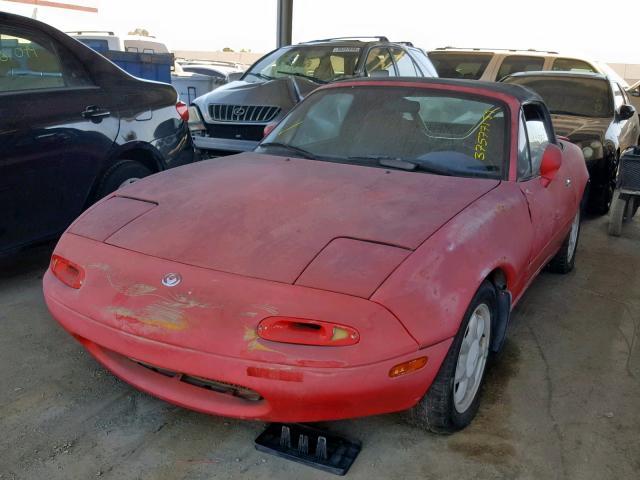 JM1NA3510M1238923 - 1991 MAZDA MX-5 MIATA RED photo 2