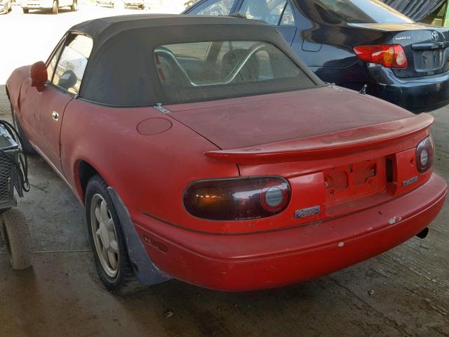 JM1NA3510M1238923 - 1991 MAZDA MX-5 MIATA RED photo 3