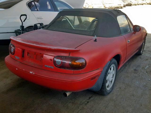 JM1NA3510M1238923 - 1991 MAZDA MX-5 MIATA RED photo 4