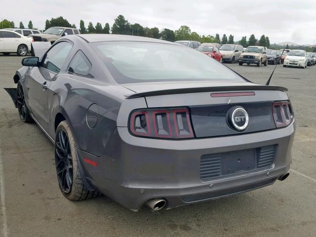 1ZVBP8CF1D5229098 - 2013 FORD MUSTANG GT GRAY photo 3