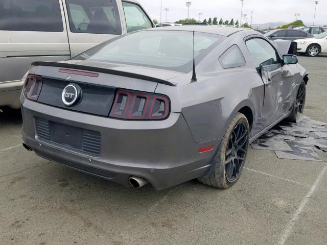 1ZVBP8CF1D5229098 - 2013 FORD MUSTANG GT GRAY photo 4