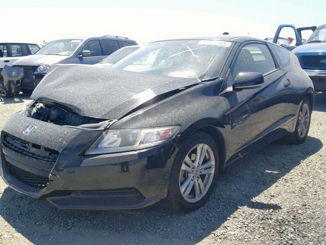 JHMZF1D4XCS003763 - 2012 HONDA CR-Z BLACK photo 2