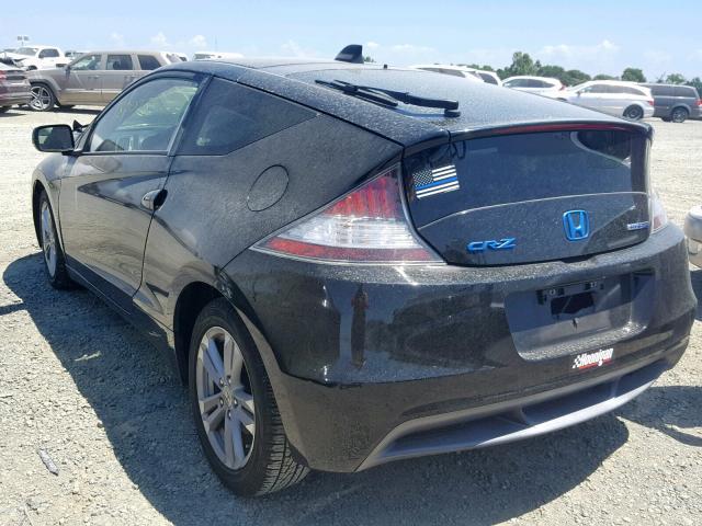 JHMZF1D4XCS003763 - 2012 HONDA CR-Z BLACK photo 3