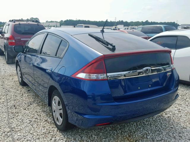 JHMZE2H33DS000859 - 2013 HONDA INSIGHT BLUE photo 3