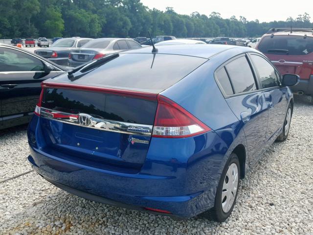 JHMZE2H33DS000859 - 2013 HONDA INSIGHT BLUE photo 4