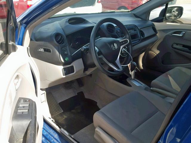 JHMZE2H33DS000859 - 2013 HONDA INSIGHT BLUE photo 9