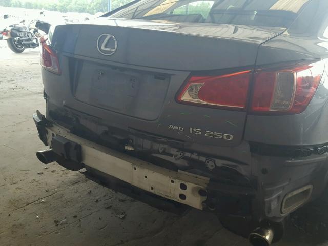 JTHCF5C26C5052910 - 2012 LEXUS IS 250 GRAY photo 9