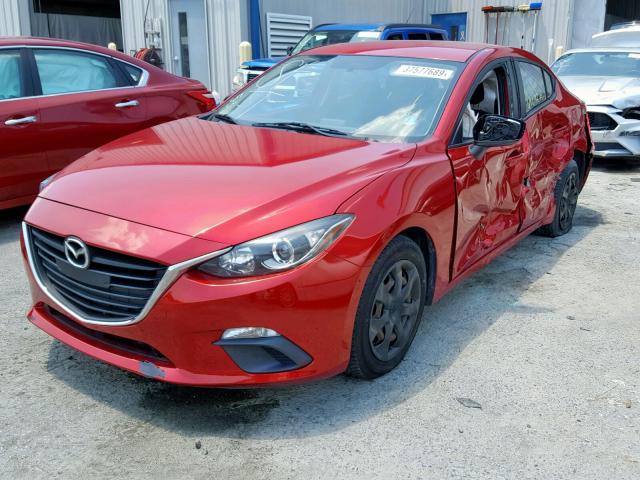 JM1BM1T71E1216677 - 2014 MAZDA 3 SV RED photo 2