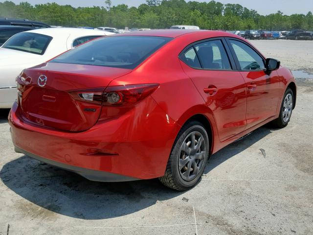 JM1BM1T71E1216677 - 2014 MAZDA 3 SV RED photo 4