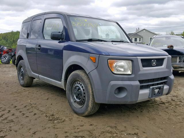 5J6YH27223L025087 - 2003 HONDA ELEMENT DX BLUE photo 1