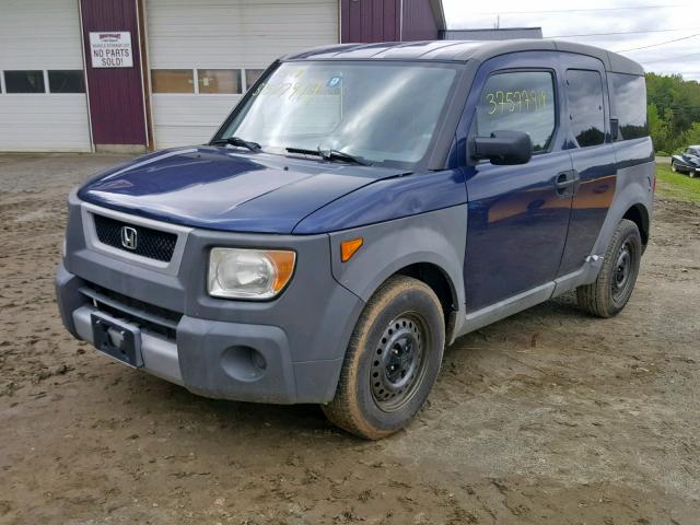 5J6YH27223L025087 - 2003 HONDA ELEMENT DX BLUE photo 2