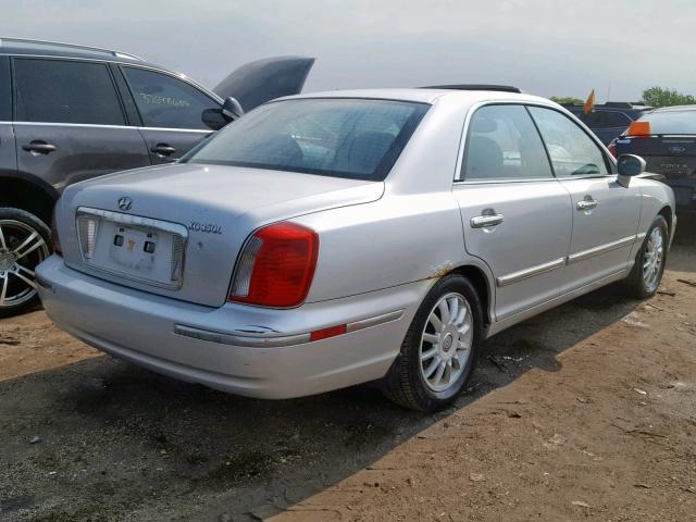 KMHFU45E25A416073 - 2005 HYUNDAI XG 350 SILVER photo 4