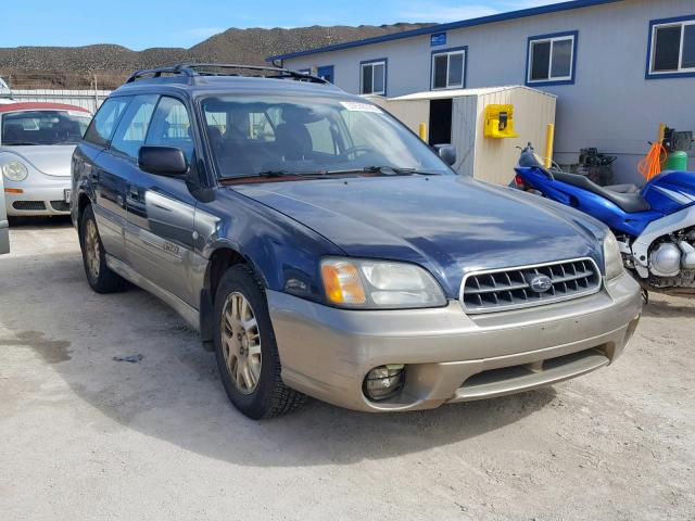 4S3BH675137653471 - 2003 SUBARU LEGACY OUT BLUE photo 1