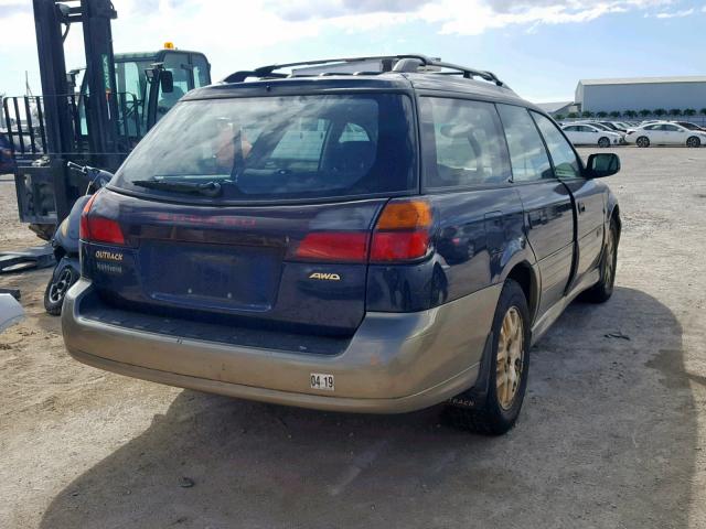 4S3BH675137653471 - 2003 SUBARU LEGACY OUT BLUE photo 4