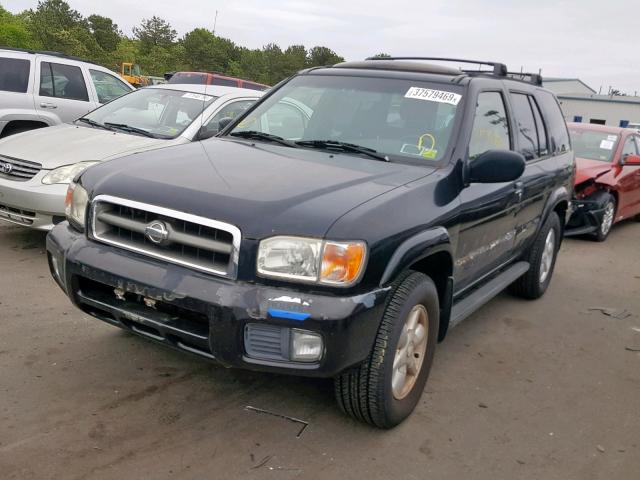 JN8DR09Y71W602297 - 2001 NISSAN PATHFINDER BLACK photo 2