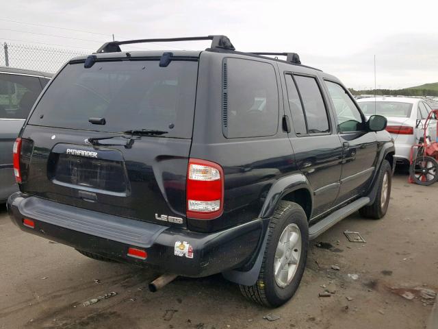 JN8DR09Y71W602297 - 2001 NISSAN PATHFINDER BLACK photo 4