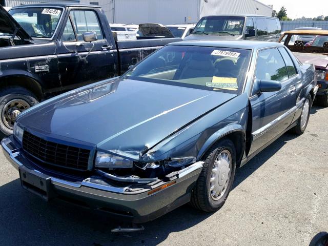 1G6EL1290PU617743 - 1993 CADILLAC ELDORADO T TURQUOISE photo 2