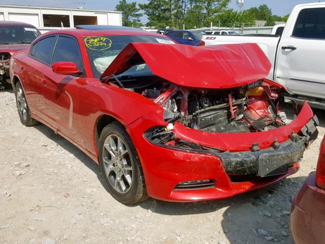 2C3CDXJG5FH817818 - 2015 DODGE CHARGER SX RED photo 1