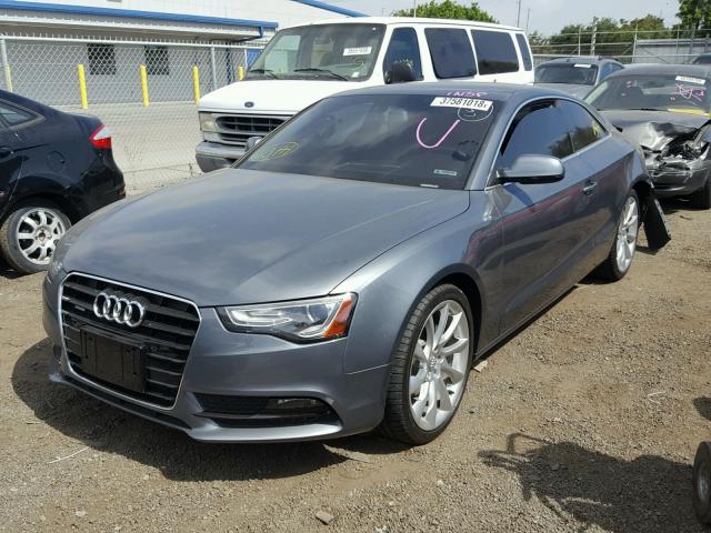 WAULFAFR9DA037830 - 2013 AUDI A5 PREMIUM GRAY photo 2