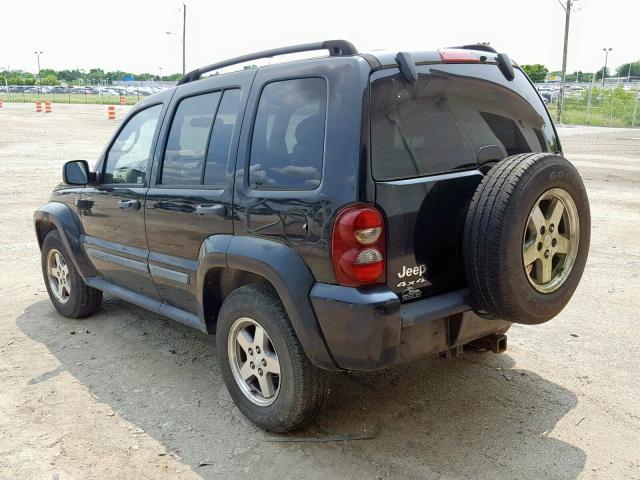 1J4GL38K45W644774 - 2005 JEEP LIBERTY RE BLACK photo 3