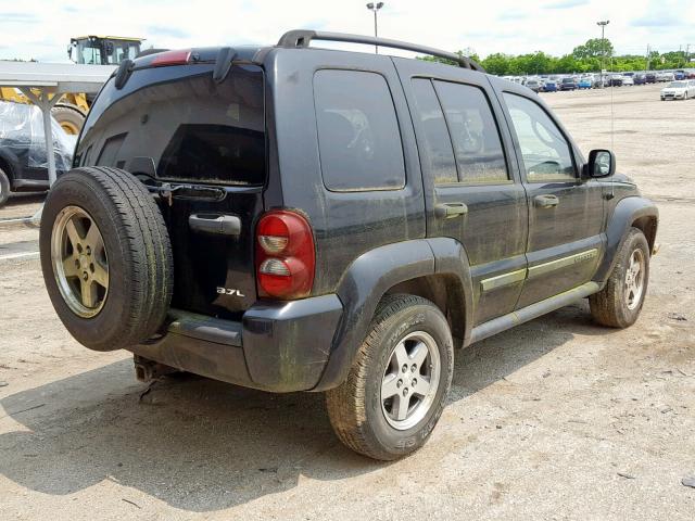 1J4GL38K45W644774 - 2005 JEEP LIBERTY RE BLACK photo 4