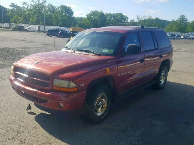 1B4HS28Y0WF225394 - 1998 DODGE DURANGO RED photo 2