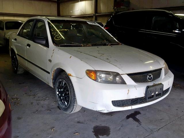 JM1BJ225230181875 - 2003 MAZDA PROTEGE DX WHITE photo 1